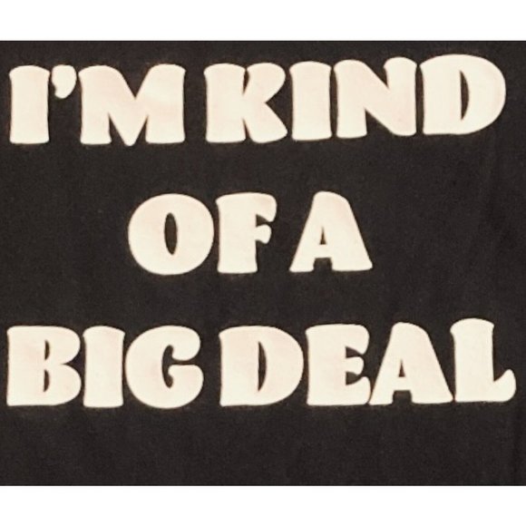 Nobo Tank Top Womens Juniors XXL Black White Graphic Kind of a Big Deal Funny - Picture 3 of 4